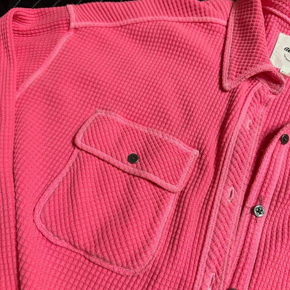 Aerie LumberJane Waffle Button Down shirt Medium - Picture 3 of 4